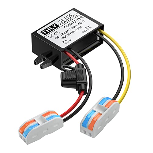 Amazon.co.jp: 12Vから5Vへのステップダウンコンバーター、ヒューズ